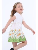 White flower dress NDZ8162 - Online store - Boutique